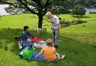 Patty and family picnic